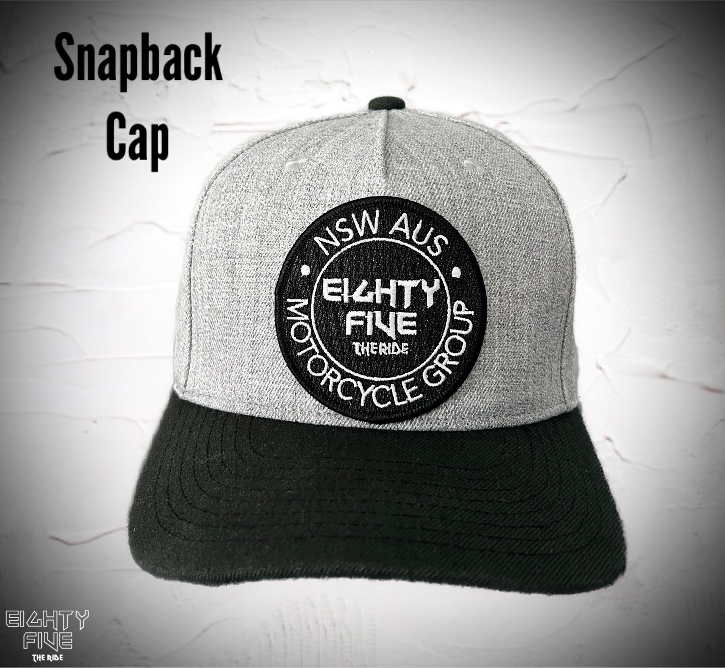 Group Ride A-Frame Snapback Cap - Grey