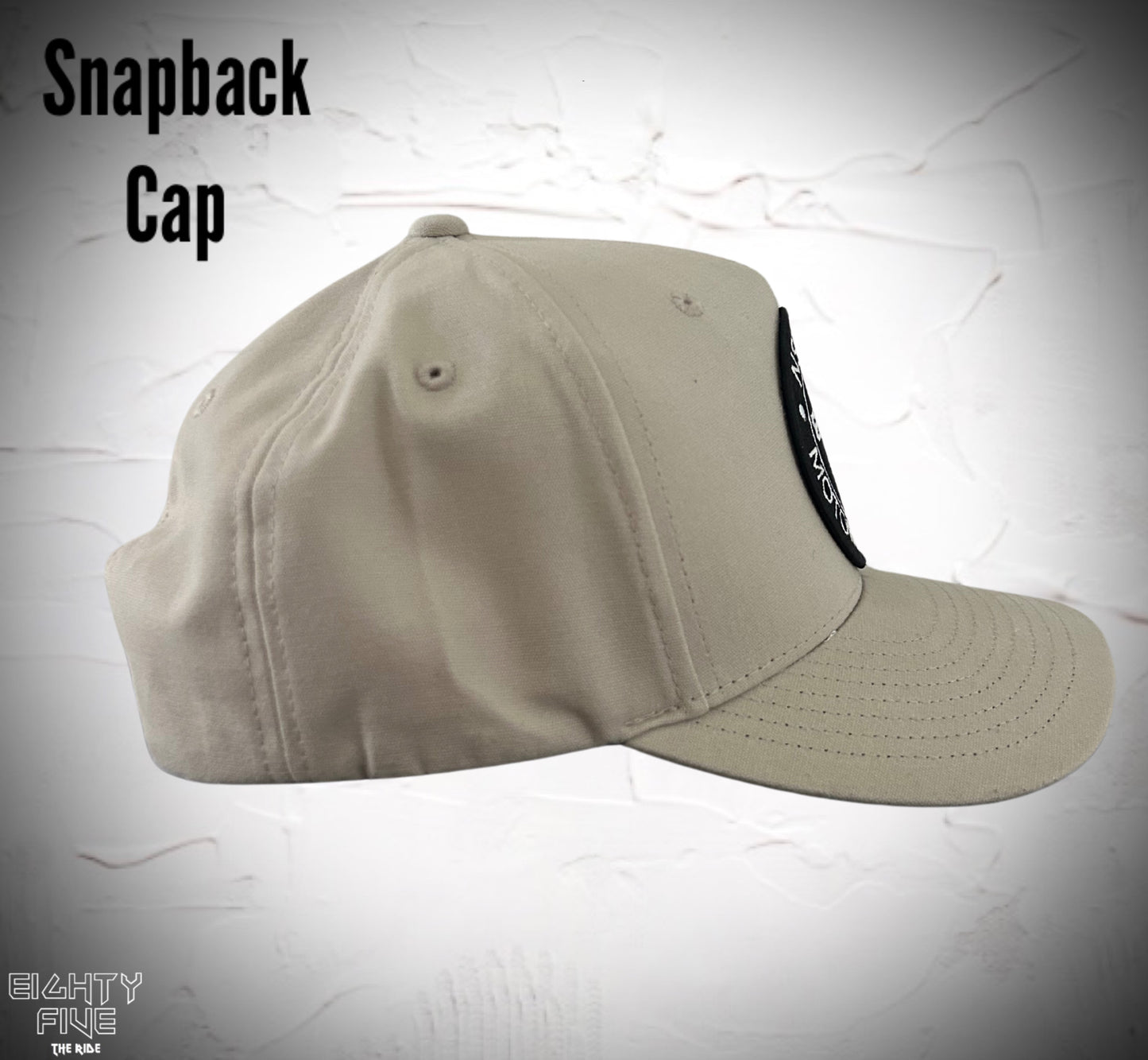 Group Ride A-Frame Snapback Cap - Black